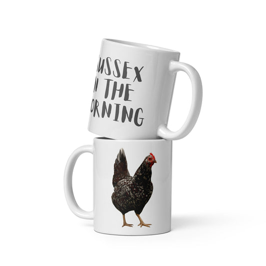 Sussex White glossy mug