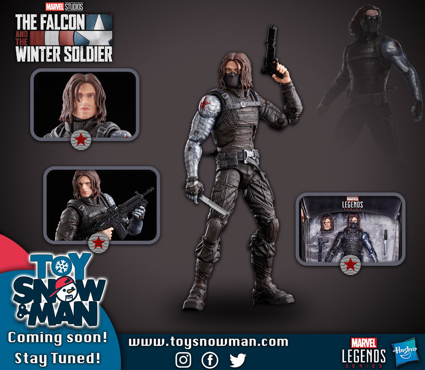 Marvel Legends Series Winter Soldier 6-inch Falcon & the Winter Soldier