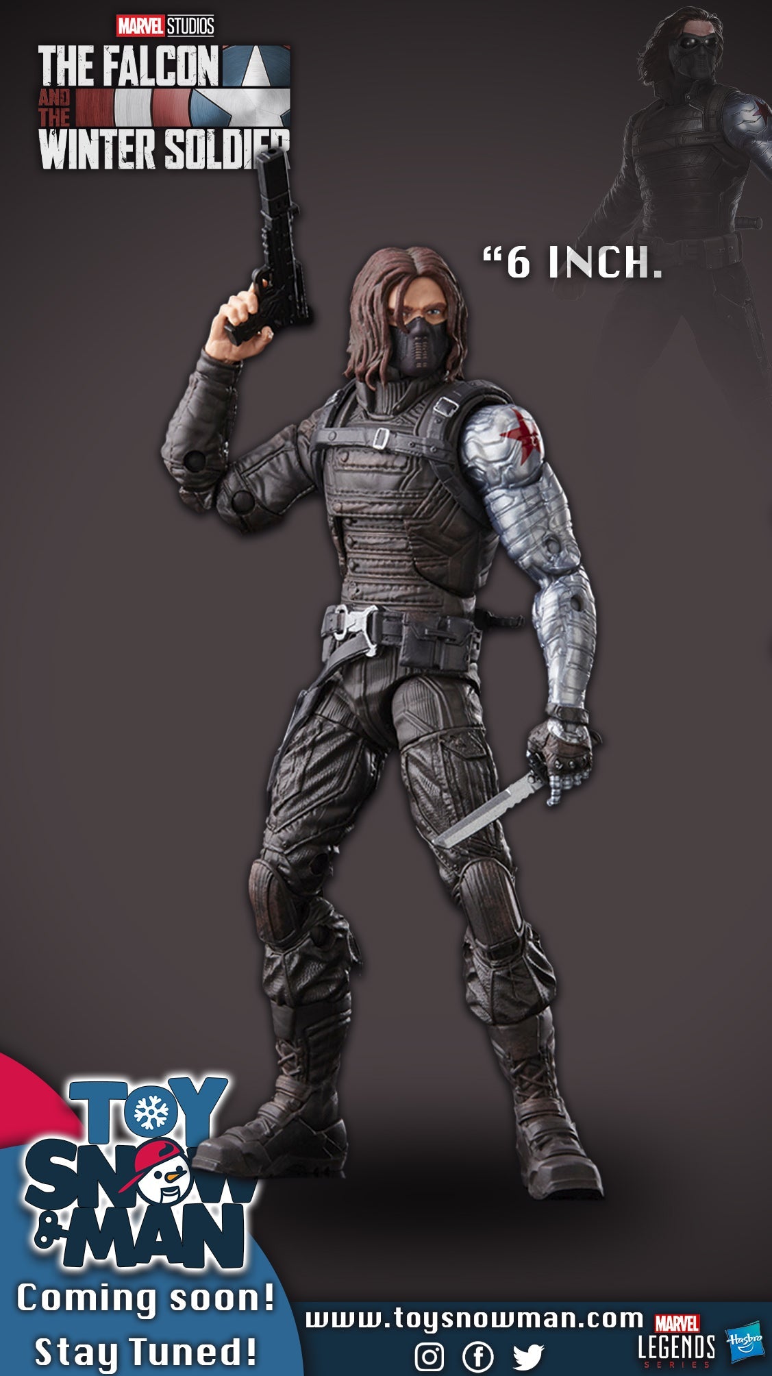 Marvel Legends Series Winter Soldier 6-inch Falcon & the Winter Soldier