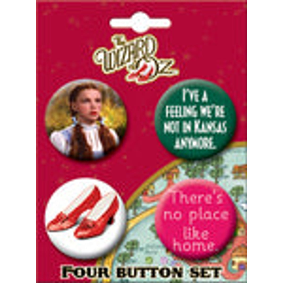 Wizard Of Oz 4Pk Button