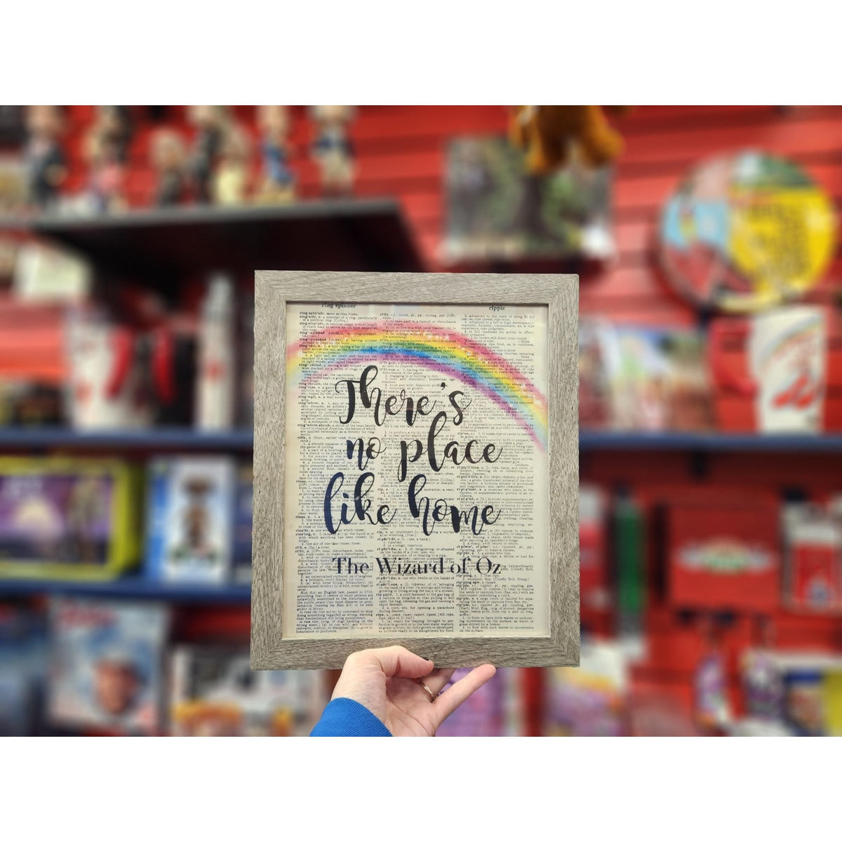 Wizard of Oz 8x10 There's No Place Like Home Framed
