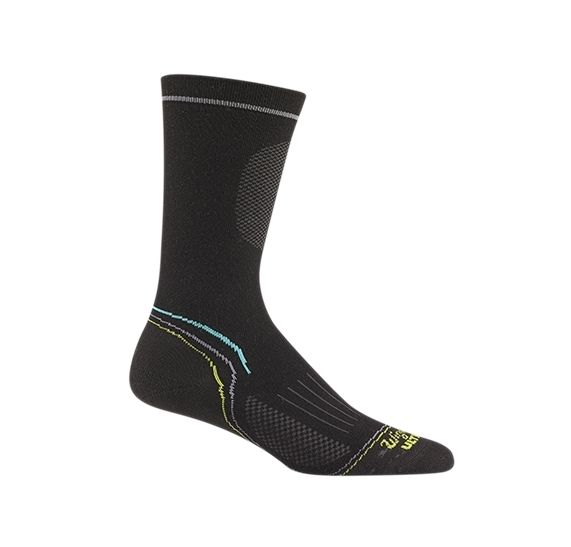 Wigwam Women’s Tech Pro Crew Socks, Lightweight, Black, M