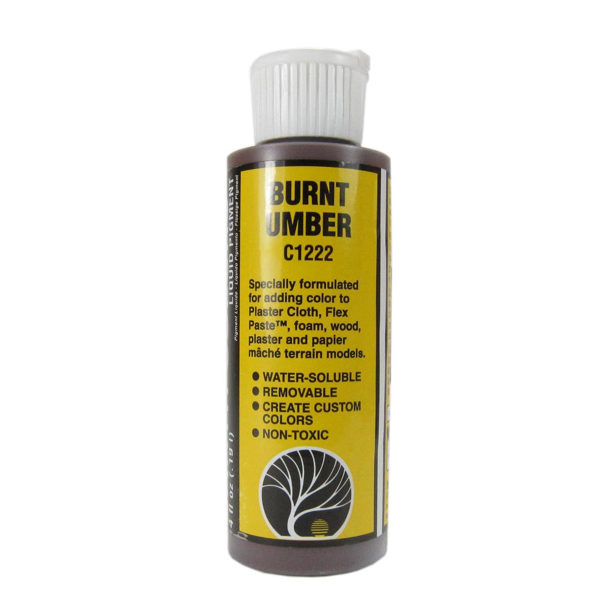 Woodland Scenics Earth Colors Liquid Pigment Burnt Umber 4oz 118mL Bottle