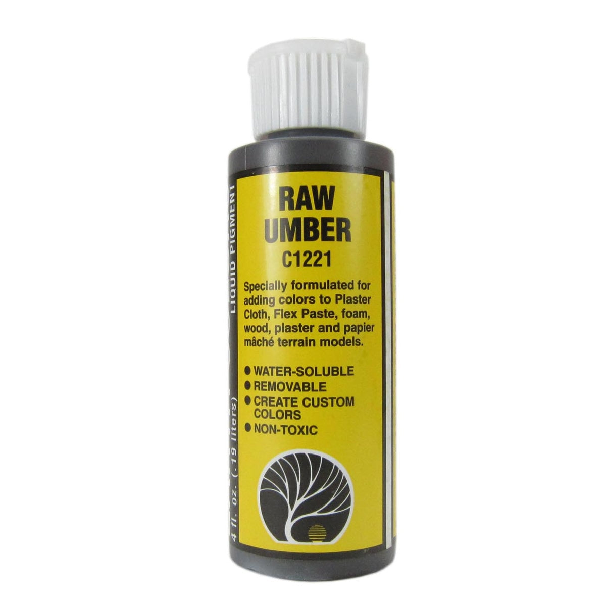 Woodland Scenics Earth Colors Liquid Pigment Raw Umber 4oz 118mL Bottle