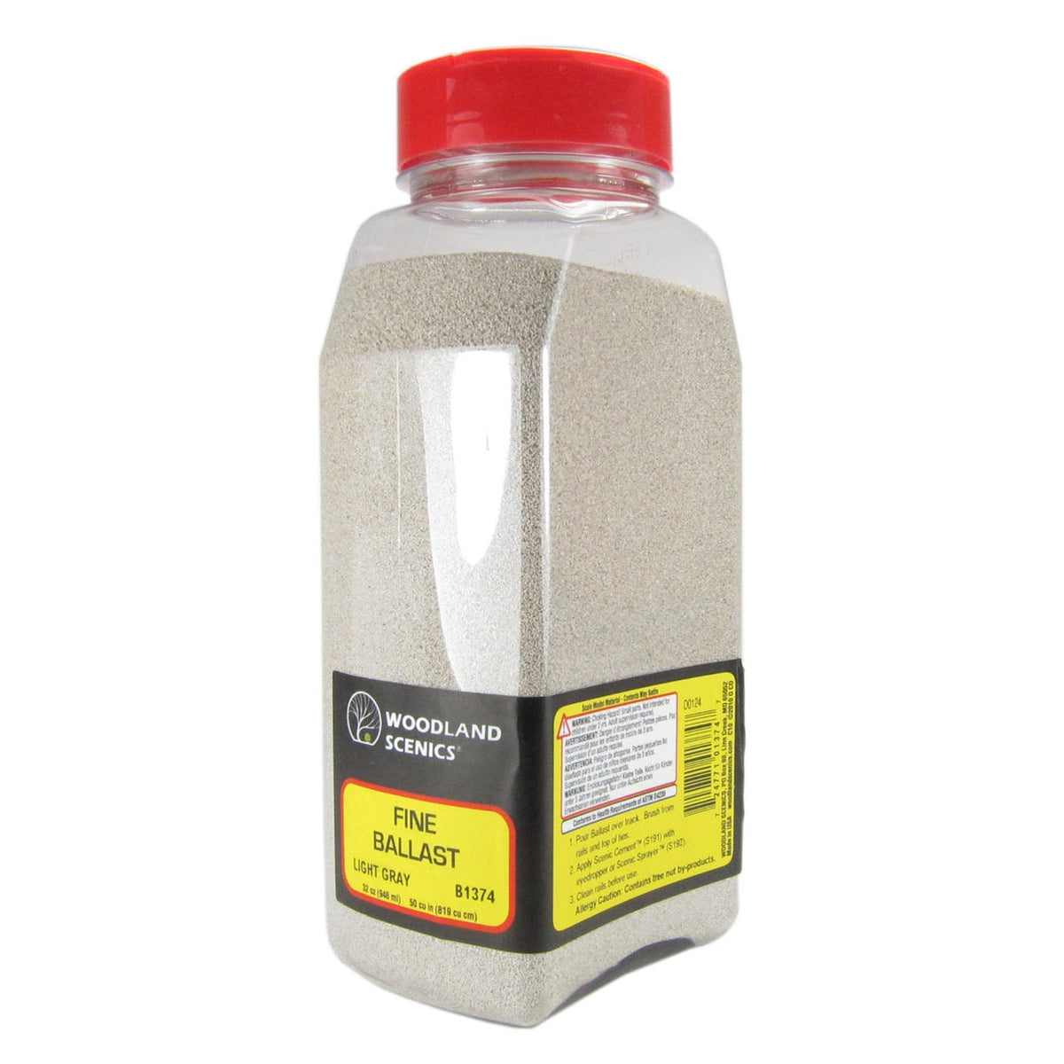 Woodland Scenics Fine Ballast Light Gray Shaker 57.7 in3 (945 cm3)