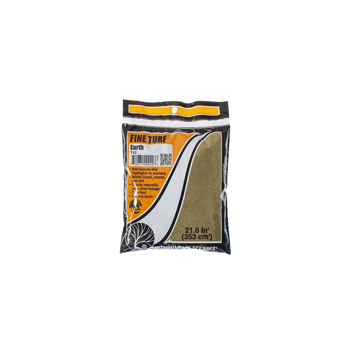 Woodland Scenics Fine Turf Earth 21.6 in³/353 cm³