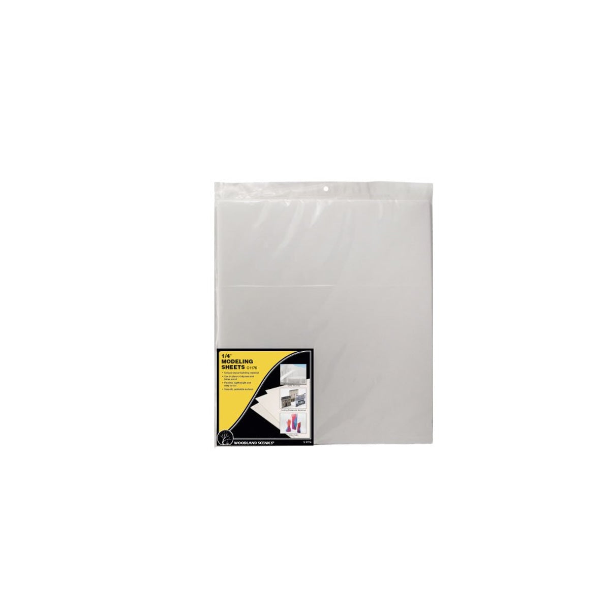 Woodland Scenics Modeling Sheets 16 x 18" 40.6 x 45.7cm 1/4" .64cm Thick Pkg of 2