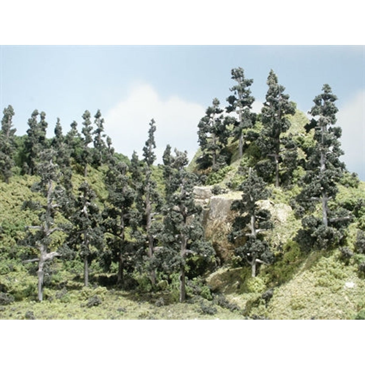 Woodland Scenics Realistic Trees Kits Pines Conifer Green 4 to 6" 10.2 to 15.2cm Tall Pkg of 24
