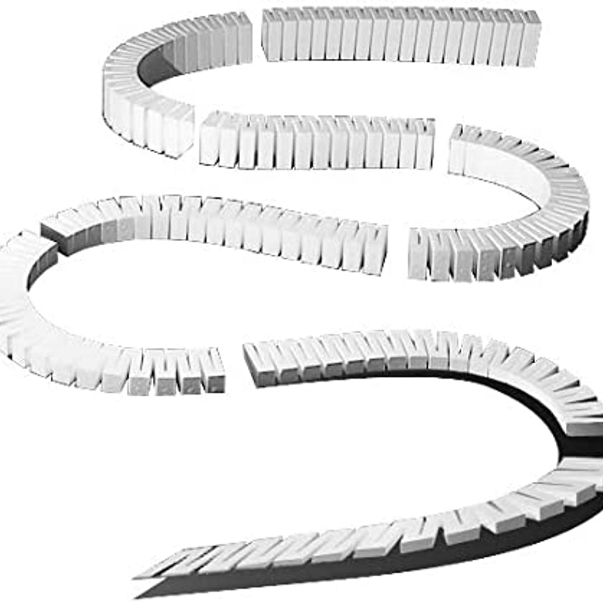 Woodland Scenics ST1410 HO SubTerrain System Foam Incline Set 2% Pkg of 8