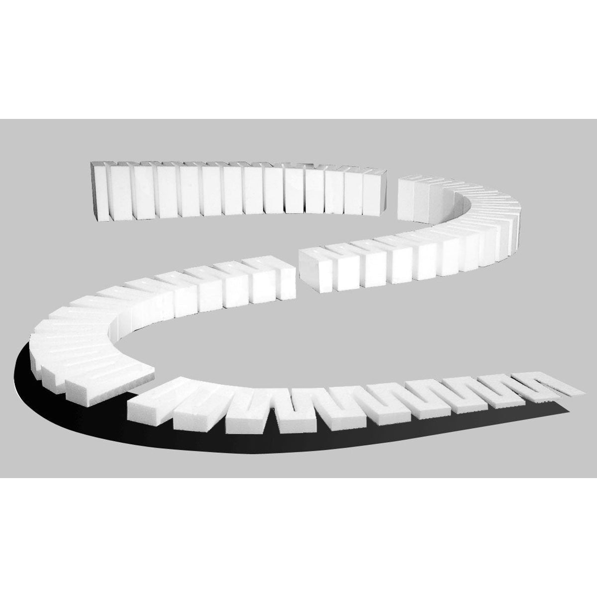 Woodland Scenics ST1411 HO SubTerrain System Foam Incline Set 4% Pkg of 4