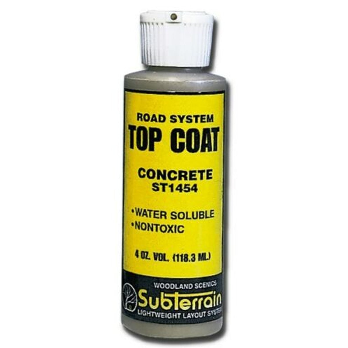 Woodland Scenics ST1454 Top Coat Road System Concrete 4oz (118mL) NIB