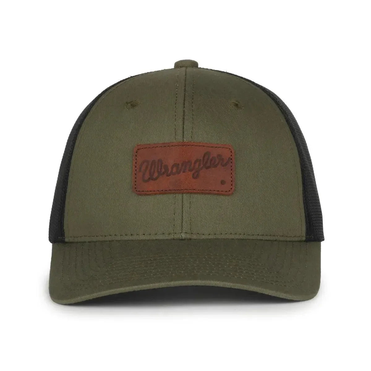 Wrangler Leather Patch Cap
