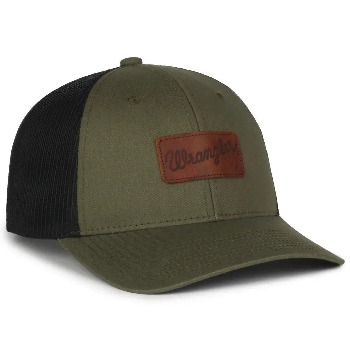 Wrangler Leather Patch Cap