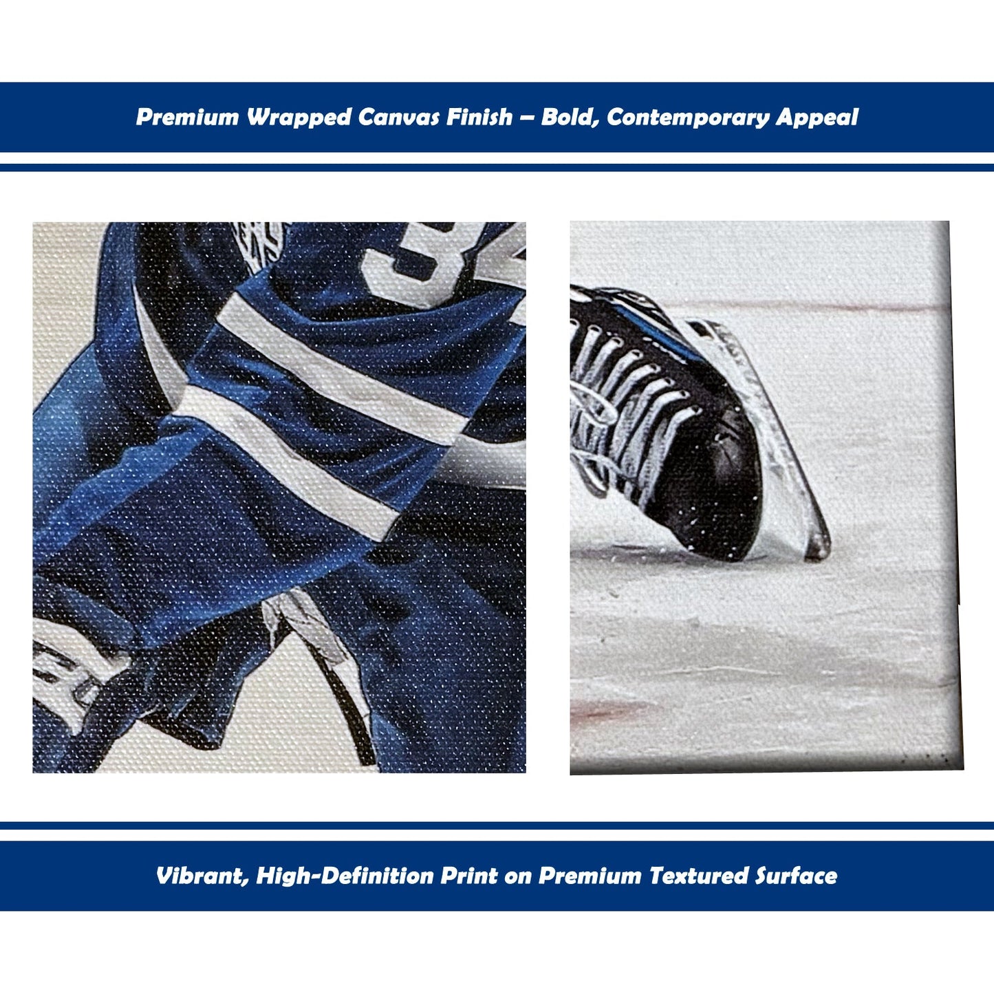 AUSTON MATTHEWS SLAPSHOT TORONTO HOCKEY NHL LICENSED WRAPPED CANVAS – WALL ART DECOR FOR SPORTS ENTHUSIASTS – COLLECTIBLE PRINT TRIBUTE OF STAR PLAYER – OFFICIAL FAN DISPLAY – LEAFS MEMORABILIA GIFT IDEA 16"X20"