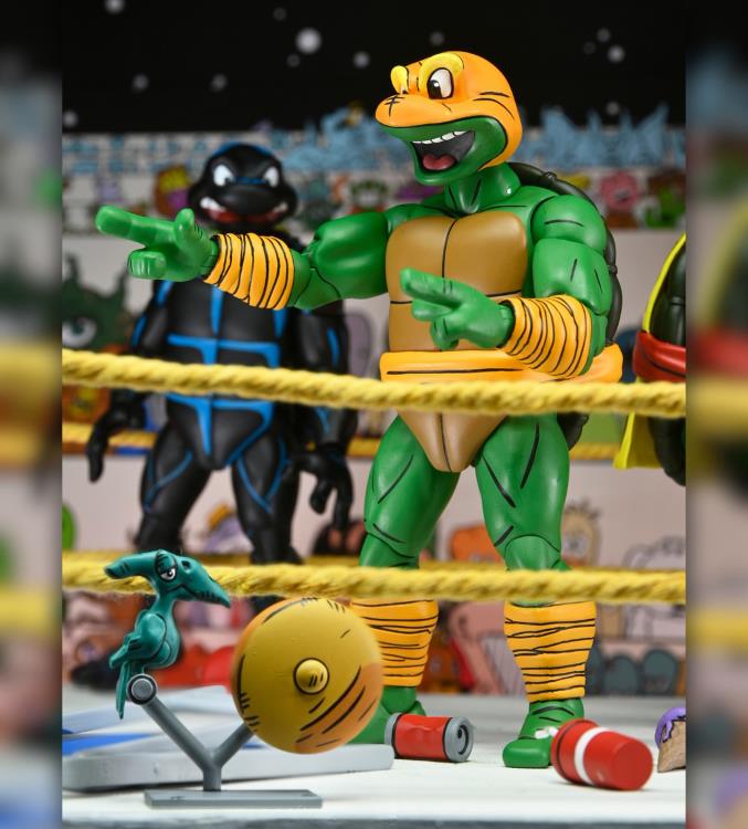 Teenage Mutant Ninja Turtles Adventures Stump Wrestling Turtles (Archie Comics) Four-Pack