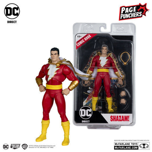 Dawn of DC DC Page Punchers Shazam 7" Action Figure with Comic