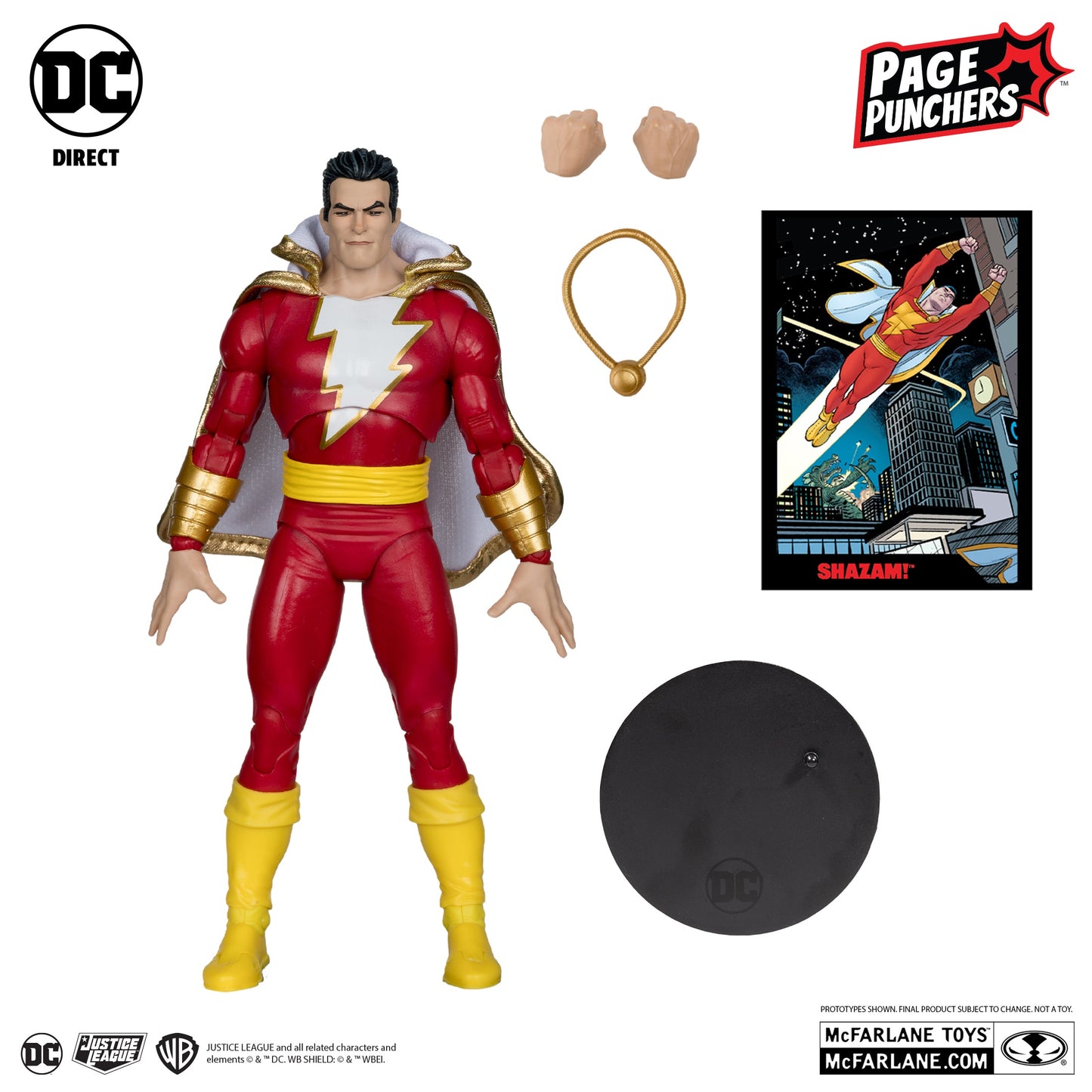 Dawn of DC DC Page Punchers Shazam 7" Action Figure with Comic