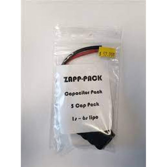 Zapp-Pack Capacitor Pack 5 Cap Pack (1s-6s lipo) NIB