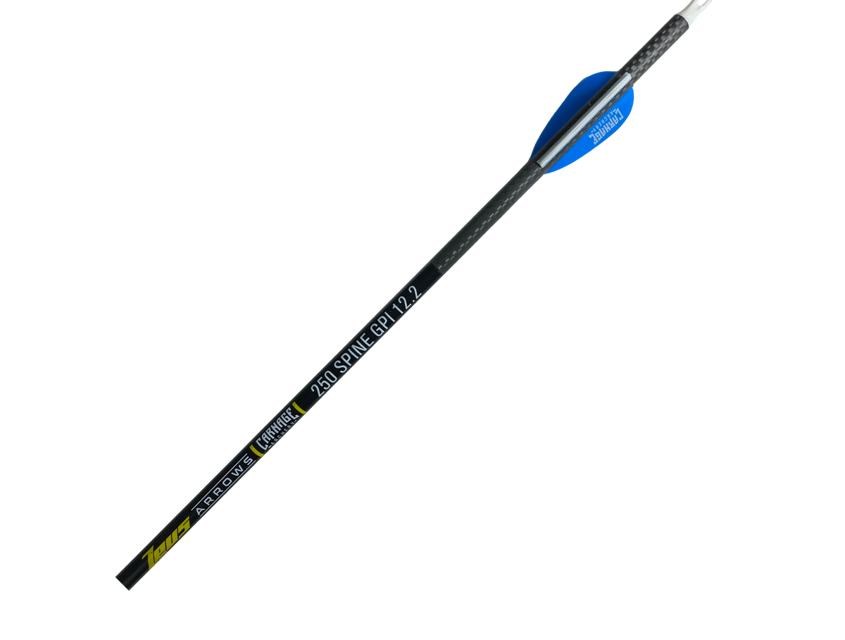 Carnage Zeus 250 Spine 6.2mm 3K Carbon Weave 32" 12pk